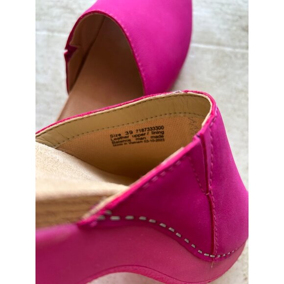 Dansko Women's Sz 39 Pink Wedge Slide Shoes - Picture 10 of 12